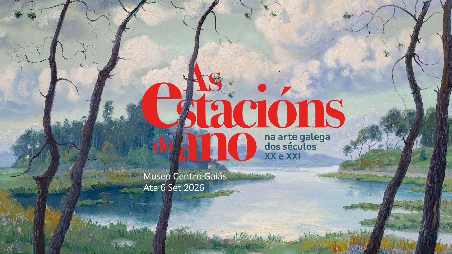 Cartel de la exposición Las estaciones del año en el arte gallego