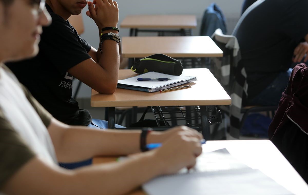 Aula de Secundaria en un instituto de Galicia