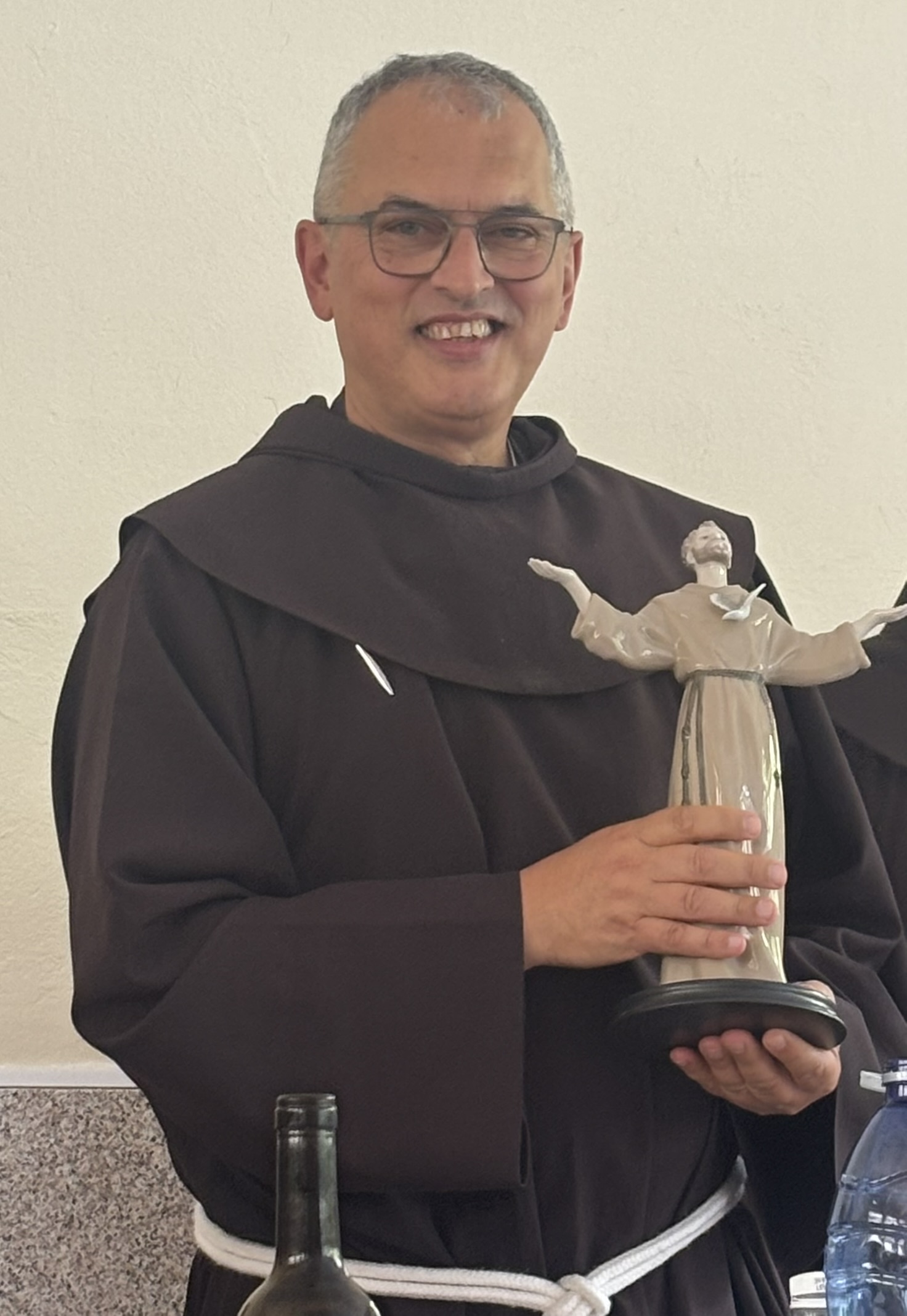 Fray Massimo Fusarelli en su visita a Galicia