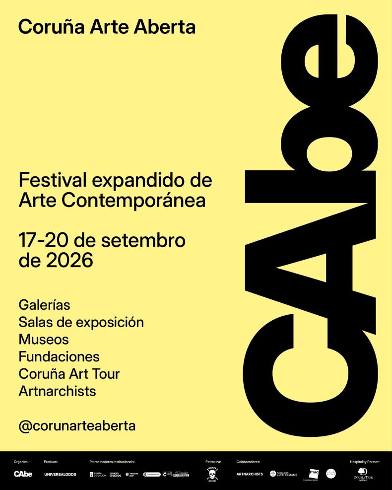 Cartel de Coruña Arte Aberta (CAbe) 2026. Foto: Concello da Coruña